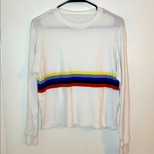 Brandy Melville cropped long sleeve T-shirt